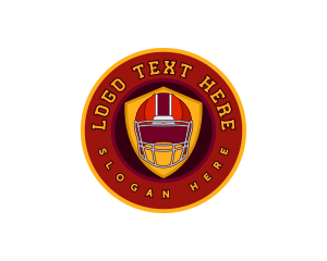 Football Shield Helmet logo