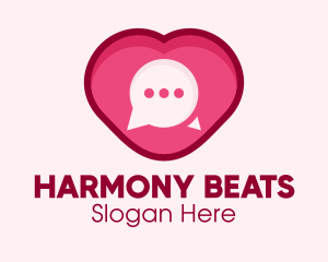 Heart Dating Flirt Message logo