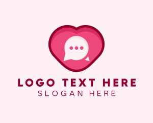 Heart Dating Flirt Message logo