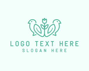 Natural Flower Birds logo