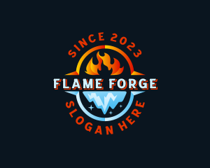 Thermal Fire Ice logo design