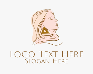 Female Fashion Earring Logo