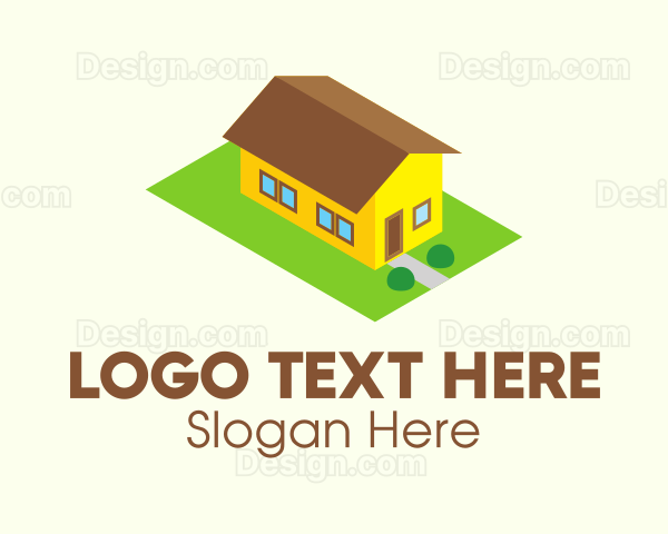 Isometric House Property Logo