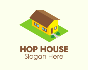 Isometric House Property logo design