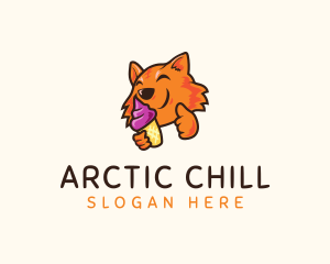 Fox Ice Cream Cone logo design