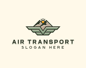 Mountain Airline Wings logo design