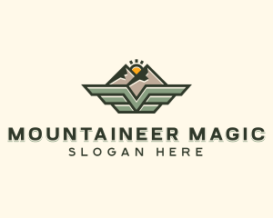 Mountain Airline Wings logo design