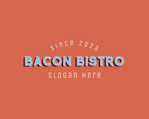 Retro Bar Bistro Hotel logo design