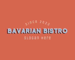 Retro Bar Bistro Hotel logo design