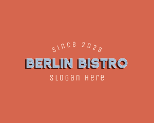 Retro Bar Bistro Hotel logo design