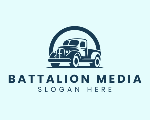 Retro Truck Garage logo design