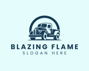 Retro Truck Garage logo design