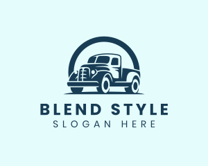 Retro Truck Garage logo design