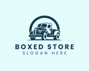 Retro Truck Garage logo design