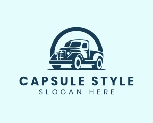 Retro Truck Garage logo design