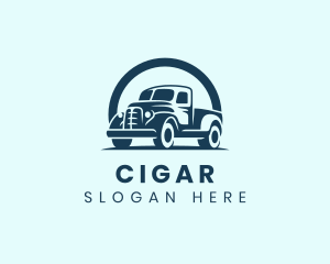 Retro Truck Garage logo design