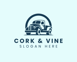 Retro Truck Garage logo design