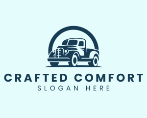 Retro Truck Garage logo design