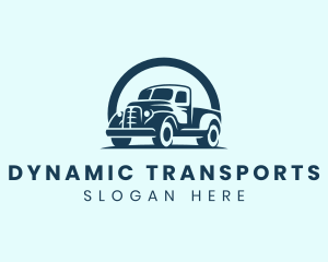 Retro Truck Garage logo design