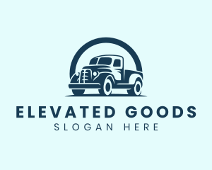 Retro Truck Garage logo design