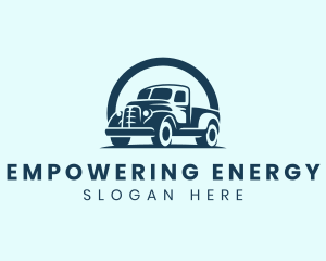 Retro Truck Garage logo design