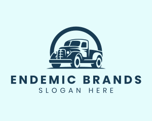 Retro Truck Garage logo design