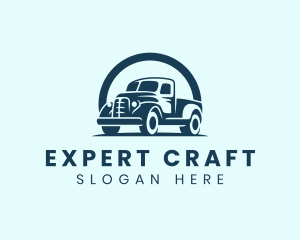 Retro Truck Garage logo design