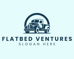 Retro Truck Garage logo design