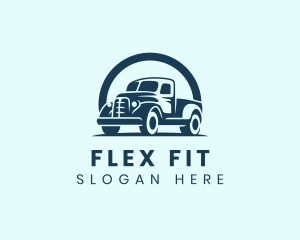 Retro Truck Garage logo design