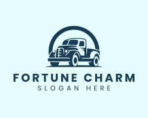 Retro Truck Garage logo design