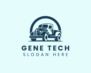 Retro Truck Garage logo design