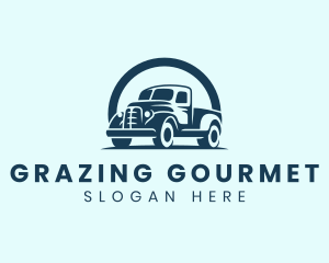 Retro Truck Garage logo design