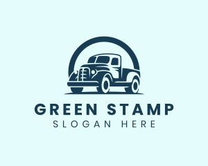 Retro Truck Garage logo design