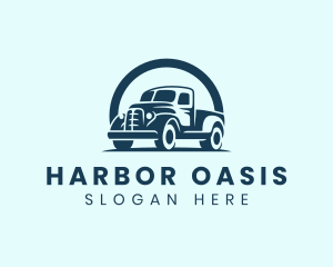 Retro Truck Garage logo design