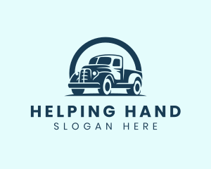 Retro Truck Garage logo design