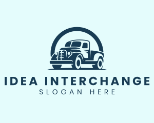 Retro Truck Garage logo design