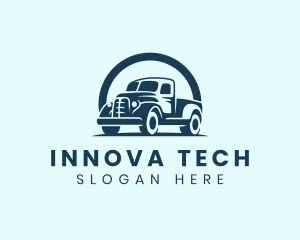 Retro Truck Garage logo design