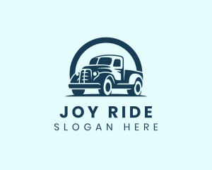 Retro Truck Garage logo design