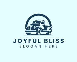 Retro Truck Garage logo design