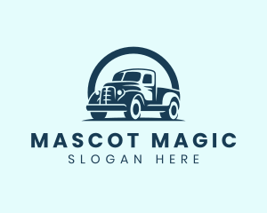 Retro Truck Garage logo design