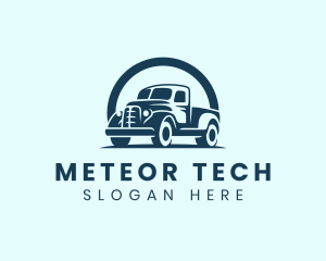 Retro Truck Garage logo design