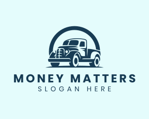 Retro Truck Garage logo design