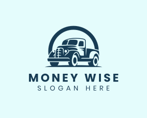 Retro Truck Garage logo design