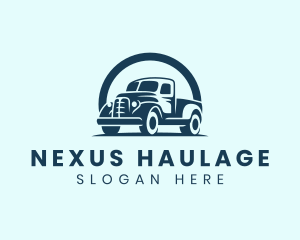 Retro Truck Garage logo design