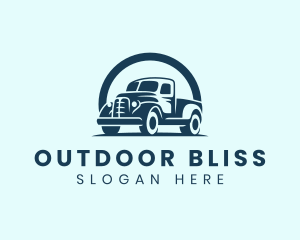 Retro Truck Garage logo design