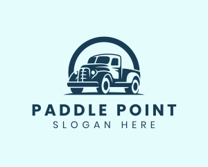 Retro Truck Garage logo design