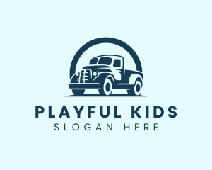 Retro Truck Garage logo design