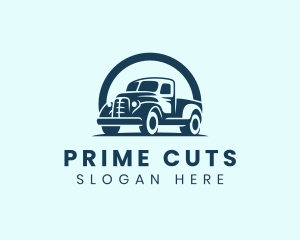 Retro Truck Garage logo design