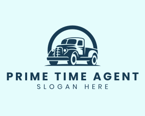 Retro Truck Garage logo design