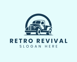 Retro Truck Garage logo design